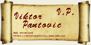 Viktor Pantović vizit kartica
